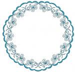 Set   circular frame, corner, border, oval pattern Machine Embroidery Designs 