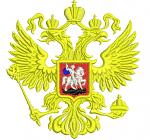 Russia coat of arms machine embroidery design 