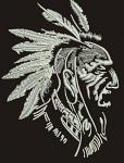 Native American Indian Headdress Machine Embroidery Design  