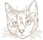 Сat red work  Machine Embroidery Designs  