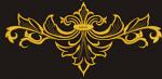 Big baroque carving pattern Machine embroidery design - instantly download 