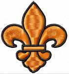 Fleur de Lis Machine Embroidery Design 