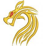 Chinese Dragon embroidery design, instant download 