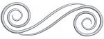 Swirls  for monogram  Scroll Pattern Machine Embroidery Design 