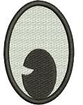 Oval Eye Machine Embroidery Design | Machine Embroidery Design for Soft Toy