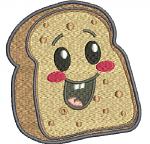 A slice of bread Machine Embroidery Designs, instantly download 