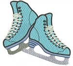 Ice skates Machine Embroidery Design 