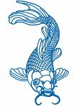Koi carp Machine Embroidery Design 