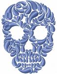 Skull machine embroidery designs – instant download 