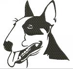 Bull Terrier Machine Embroidery Design 
