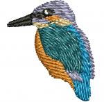 Kingfisher Machine Embroidery Design tested  