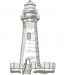 Lighthouse machine embroidery design, instantly download 