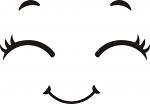 Sleeping Doll Face SVG. dxf, PNG. EPS. jpg Big Size