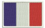 France Flag Machine Embroidery Design 