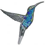 Hummingbird Machine Embroidery Design 