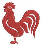 rooster Design machine embroidery design 