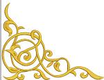 East Corner Pattern Embroidery Design Instant Download Digital File 