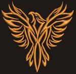 Phoenix Machine Embroidery Design 