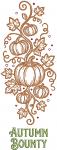 Autumn Bounty Pumpkin Vine Thanksgiving Fall Machine Embroidery Design Large Size Hoop 
