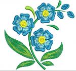 Wildflowers Forget-Me-Nots Machine Embroidery Designs 