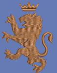 Royal Lion and Crown Machine Embroidery Design 
