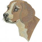 Beagle dog machine embroidery design 