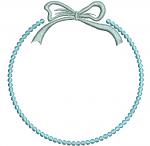 Monogram Frame Machine Embroidery Design 