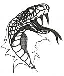 Cobra Machine Embroidery Design 