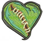 Zombie heart Machine Embroidery Design / Instant Download 