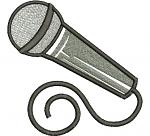 Microphone Machine Embroidery Design 