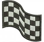 Racing Flag Machine Embroidery Design