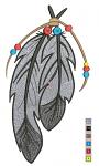 Feathers  machine embroidery Design 