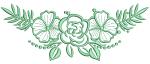 Floral Pastel Ornament Border Machine Embroidery Design 