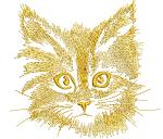 Cat in Pocket Machine Embroidery Design  