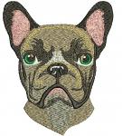 French Bulldog Machine Embroidery Design 