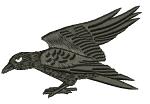 Raven Machine Embroidery Design 