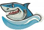 Shark Machine Embroidery Design 