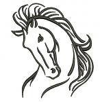 Horse Machine Embroidery Design  