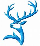Deer Machine Embroidery Design for Soft Toy Faces and Decorative Projects 