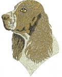 English Springer Spaniel Head Machine Embroidery Design 