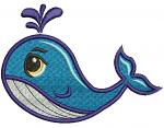 Whale Machine Embroidery Design