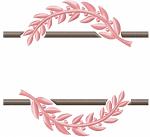 Laurel Wreath Name Frame Machine Embroidery Design 