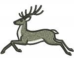 Running Reindeer Machine Embroidery Design 
