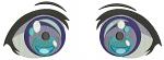 Eyes Anime for Toys, Left and Right Pair Machine Embroidery Design