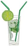 Mojito Cocktail Machine Embroidery Design, Instant Download