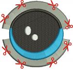 eyes for the doll  / eyes for soft toys Machine Embroidery Design 