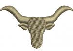 Longhorn Machine Embroidery Design 