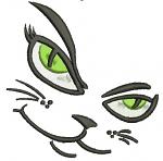 Cat smile machine embroidery design cute feline face for kids clothes accessories and home decor 