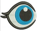 Blue Eye of a Unicorn, Horse, Doll | Eyes for soft Toys Machine Embroidery Design
