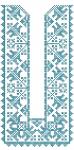 Romanian Moldovan Ukrainian Folk Embroidery Border Machine Embroidery Design, Traditional Cross Stitch Frame Set, Collar Sleeve Border PES DST